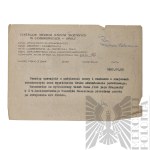 [ZŁOTOROWICZ] PRL Zestaw Dokumentów z Centralnego Muzeum Jeńców Wojennych w Łambinowicach-Opolu - Tadeusz Złotorowicz - Kawaler Virtuti Militari