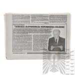 [ZŁOTOROWICZ] III RP Maszynopis Wspomnień Tadeusza Złotoriwicza “Długa Droga Do Ojczyzny” z Artykułem w Gazecie o Staraniach w Wydaniu Książki - Tadeusz Złotorowicz - Kawaler Virtuti Militari