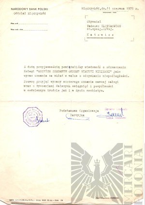 [ZŁOTOROWICZ] PRL Set of Documents and Photographs Related to the Virtuti Militari - Tadeusz Zlotorowicz - Knight of the Virtuti Militari