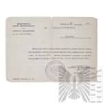 [ZŁOTOROWICZ] PRL Zestaw Dokumentów i Fotografii Związanych z Virtuti Militari - Tadeusz Złotorowicz - Kawaler Virtuti Militari