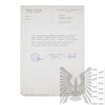 [ZŁOTOROWICZ] PRL Zestaw Dokumentów i Fotografii Związanych z Virtuti Militari - Tadeusz Złotorowicz - Kawaler Virtuti Militari