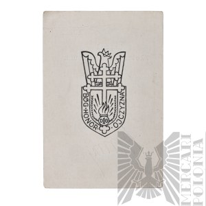 [ZŁOTOROWICZ] PRL Legitimation for the Commemorative Badge of the 1st Grenadier Division - Tadeusz Zlotorowicz - Knight of the Virtuti Militari.