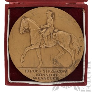 [ZŁOTOROWICZ] III RP Medal Pamiątkowy 10 Pułk Strzelców Konnych - Tadeusz Złotorowicz - Kawaler Virtuti Militari
