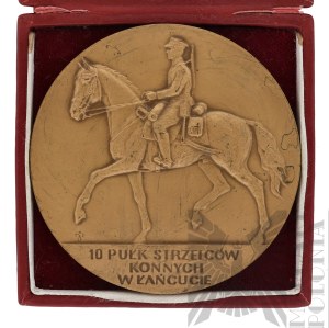 [ZŁOTOROWICZ] Third Republic Commemorative Medal of the 10th Regiment of Mounted Riflemen - Tadeusz Zlotorowicz - Knight of the Virtuti Militari.