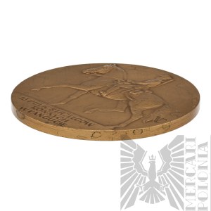 [ZŁOTOROWICZ] Third Republic Commemorative Medal of the 10th Regiment of Mounted Riflemen - Tadeusz Zlotorowicz - Knight of the Virtuti Militari.