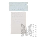 [ZŁOTOROWICZ] PRL/III RP Zestaw Dokumentów Kombatanckich 1 Dywizji Grenadierów Tadeusz Złotorowicz - Kawaler Virtuti Militari