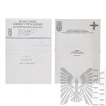[ZŁOTOROWICZ] PRL/III RP Zestaw Dokumentów Kombatanckich 1 Dywizji Grenadierów Tadeusz Złotorowicz - Kawaler Virtuti Militari