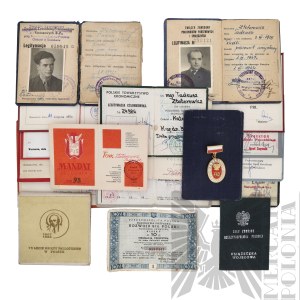 [ZŁOTOROWICZ] Communist Period Legitimation Set After Tadeusz Zlotorowicz - Knight of the Virtuti Militari