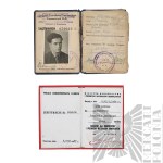 [ZŁOTOROWICZ] PRL Zestaw Legitymacji z Okresu PRL Po Tadeuszu Złotorowiczu - Kawaler Virtuti Militari