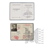 [ZŁOTOROWICZ] PRL Zestaw Legitymacji z Okresu PRL Po Tadeuszu Złotorowiczu - Kawaler Virtuti Militari