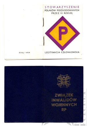 [ZŁOTOROWICZ] III RP Booklet of the War Invalids Association and the Association of Poles Damaged by the Third Reich - Tadeusz Złotorowicz - Knight of the Virtuti Militari