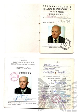 [ZŁOTOROWICZ] III RP Booklet of the War Invalids Association and the Association of Poles Damaged by the Third Reich - Tadeusz Złotorowicz - Knight of the Virtuti Militari