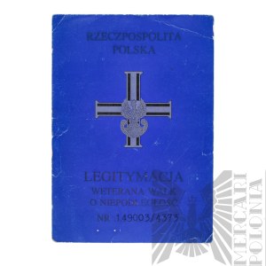 [ZŁOTOROWICZ] Third Republic Legitimacy Badge of a Veteran of the Struggles for Independence - Tadeusz Złotorowicz - Knight of the Virtuti Militari.