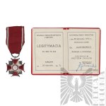 [ZŁOTOROWICZ] PSZnZ/PRL Zestaw Odznaczeń, Wpinek i Legitymacji - Tadeusz Złotorowicz - Kawaler Virtuti Militari