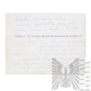 [ZŁOTOROWICZ] PSZnZ Printed Photograph of Soldiers of the 10th Mounted Rifle Regiment Before Departing for the Front in Europe - Tadeusz Zlotorowicz - Knight of the Virtuti Militari