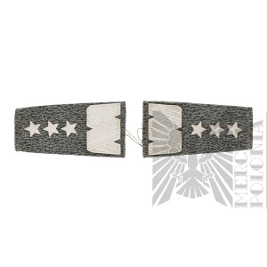 People's Republic of Poland Slips With Degrees General of Arms in Camouflage Pattern 68