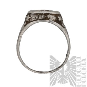 [SILVER] III RP Patriotic Signet of the Polish Army with the Polish Eagle