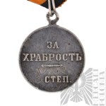 [SREBRO] Carska Rosja Mikołaj II - Medal za Odwagę „Za Chrabrość” За храбрость, 3 Klasy