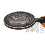 [SREBRO] Carska Rosja Mikołaj II - Medal za Odwagę „Za Chrabrość” За храбрость, 3 Klasy