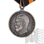 [SREBRO] Carska Rosja Mikołaj II - Medal za Odwagę „Za Chrabrość” За храбрость, 3 Klasy