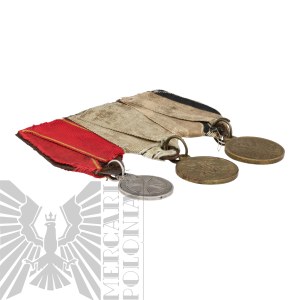 [JANUARY Uprising] Tsarist Russia Spangles of Three Decorations - Mark of the Order of Saint Anne Medal 