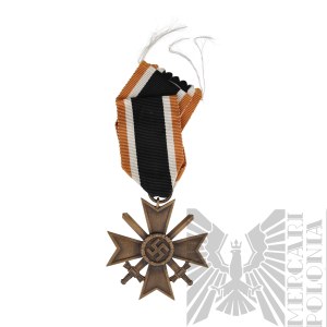 Third Reich Bronze Cross of War Merit with Swords Kriegsverdienstkreuz