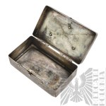 III Rzesza Metalowa Szkatułka z Metalową Gapą Luftwaffe