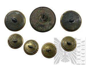 USA/U.S. Army Set of 7 American Buttons