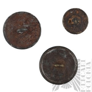Austro-Hungarian, Set of Three Austro-Hungarian Clerical Buttons