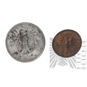 1WŚ - Guziki Wojska Polskiego we Francji, 1917 Rok, Hallerowskie Rzadkie