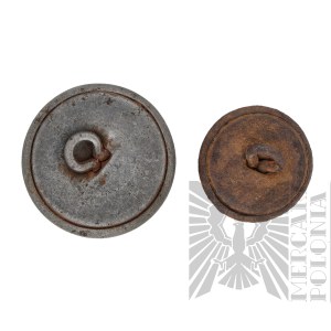 1WW - Polish Army Buttons in France, 1917, Haller Rare