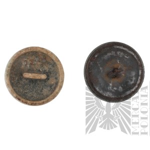 1WW - Two Polish Buttons wz.17 of Domestic Production (Polish)