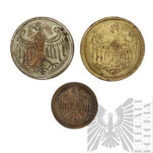 II RP Set of Three Hallmark Buttons.