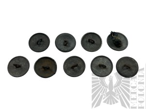 II RP Set of 9 Buttons wz.19