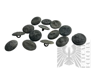 II RP Set of 14 Buttons wz.19