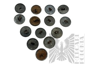 II RP Set of 14 Buttons wz.19
