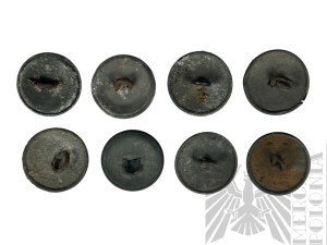 II RP Set of 8 Buttons wz.19