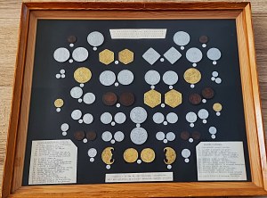 Habsburg and Transylvanian Coin Display Frame