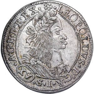Leopold I. (1657-1705) XV Kreuzer 1663 Graz