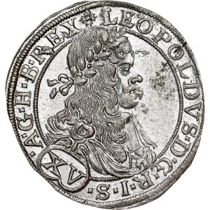Leopold I. (1657-1705) XV Kreuzer 1664 CA