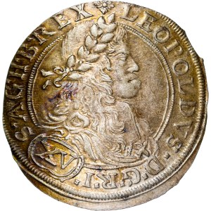 Leopold I. (1657-1705) XV Kreuzer 1664 CA