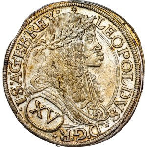 Leopold I. (1657-1705) XV Kreuzer 1674 Vienna