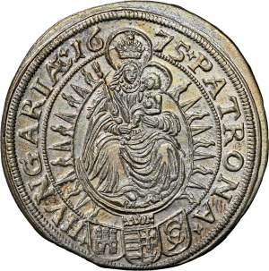 Leopold I. (1657-1705) XV Kreuzer 1675 Pressburg