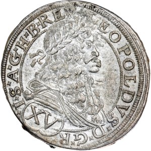 Leopold I. (1657-1705) XV Kreuzer 1675 Vienna