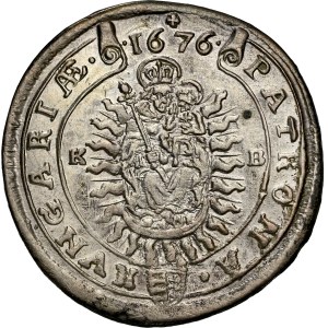 Leopold I. (1657-1705) XV Kreuzer 1676 KB