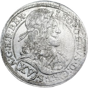 Leopold I. (1657-1705) XV Kreuzer 1676 Hall