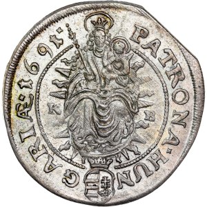 Leopold I. (1657-1705) XV Kreuzer 1691 KB