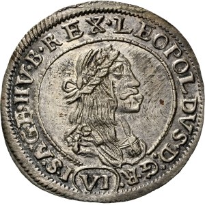 Leopold I. (1657-1705) VI Kreuzer 1673 KB