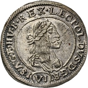 Leopold I. (1657-1705) VI Kreuzer 1673 KB