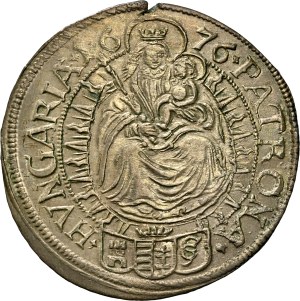 Leopold I. (1657-1705) VI Kreuzer 1676 Bratislava